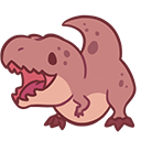 Cute Baby T-Rex Animated arrow cursor