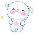 Cute Bear Dancing Pixel Animated arrow cursor