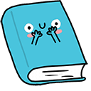 Cute Blue Book Animated arrow cursor