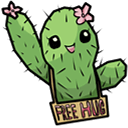 Cute Cactus & Hedgehog arrow cursor