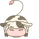 Cute Cow Animated hand cursor