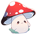 Cute Fly Agaric Jumping Animated arrow cursor