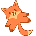 Cute Fox Animated arrow cursor