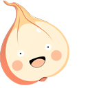 Cute Onion Animated hand cursor