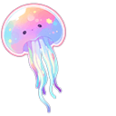 Cute Pastel Jellyfish Animated arrow cursor