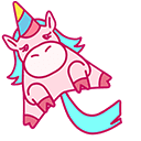 Cute Pink Unicorn Animated arrow cursor