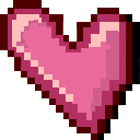 Cute Pixel Heart arrow cursor