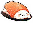 Cute Salmon Nigiri Sushi Animated arrow cursor