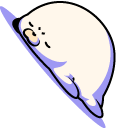 Cute Seal Sleep Animated hand cursor