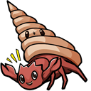 Cute Shell & Crab hand cursor