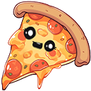 Cute Slice of Pizza Animated arrow cursor