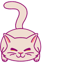 Cute White Cat Animated hand cursor