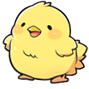 Cute Yellow Chick Animated arrow cursor