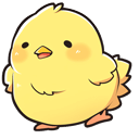 Cute Yellow Chick Animated hand cursor