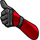 Deadpool Hand & Logo arrow cursor