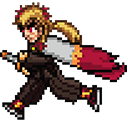 Demon Slayer Kyojuro Rengoku Running Pixel Animated arrow cursor