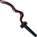 Demon Slayer Mitsuri Kanroji & Nichirin Whip-Katana Animated arrow cursor