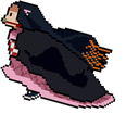 Demon Slayer Nezuko Running Pixel Animated hand cursor