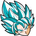 Dragon Ball Goku Super Saiyan Blue hand cursor