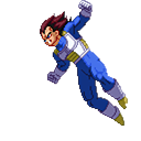 Dragon Ball Vegeta Pixel Animated arrow cursor