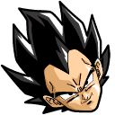 Dragon Ball Vegeta & Power Ball Animated hand cursor