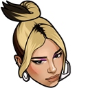 Dua Lipa & Logo arrow cursor