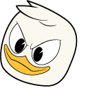 DuckTales Louie Duck & Phone Animated hand cursor