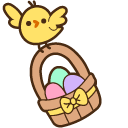 Easter Bunny Pusheen & Chick arrow cursor