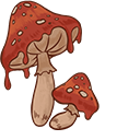 Fairycore Fly Agaric & Stump Animated arrow cursor