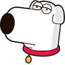 Family Guy Brian Griffin & Cocktail hand cursor