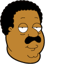 Family Guy Cleveland Brown & Bathtub hand cursor