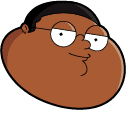 Family Guy Cleveland Brown Jr. & Popcorn hand cursor