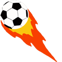 Fire Soccer Ball Animated hand cursor