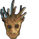 Fortnite Groot Skin & Sapling Groot Back Bling hand cursor