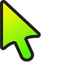 Fresh Lime Gradient arrow cursor