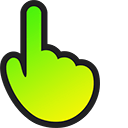 Fresh Lime Gradient hand cursor