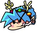 Friday Night Funkin’ Old Festive BF hand cursor