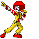 Friday Night Funkin’ Ronald McDonald Animated arrow cursor