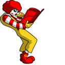 Friday Night Funkin’ Ronald McDonald Animated hand cursor