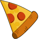 Friends Joey Tribbiani & Pizza arrow cursor