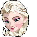 Frozen Elsa & Snowflake hand cursor