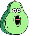 Funny Avocado Screaming Animated arrow cursor