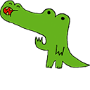 Funny Crocodile Animated arrow cursor