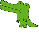 Funny Crocodile Animated hand cursor