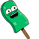 Funny Green Pop Ice Animated arrow cursor