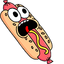 Funny Hot Dog Animated arrow cursor