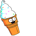 Funny Ice Cream Spinning Animated arrow cursor