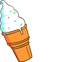 Funny Ice Cream Spinning Animated hand cursor