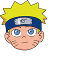 Funny Naruto Head Animated hand cursor