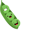 Funny Peas Animated hand cursor